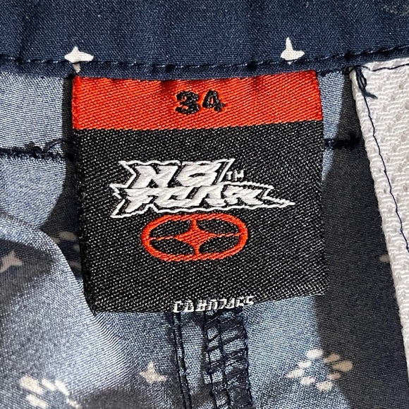 No Fear Board Shorts Swim Trunk Shorts Blue Mens Size 34 - Picture 2 of 7